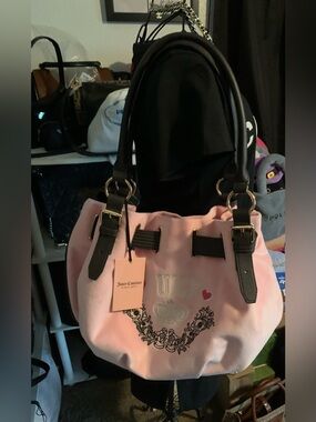PRICE FIRM ✅ NEW! Juicy Couture Retro Chic Velour Daydreamer Legacy Tote